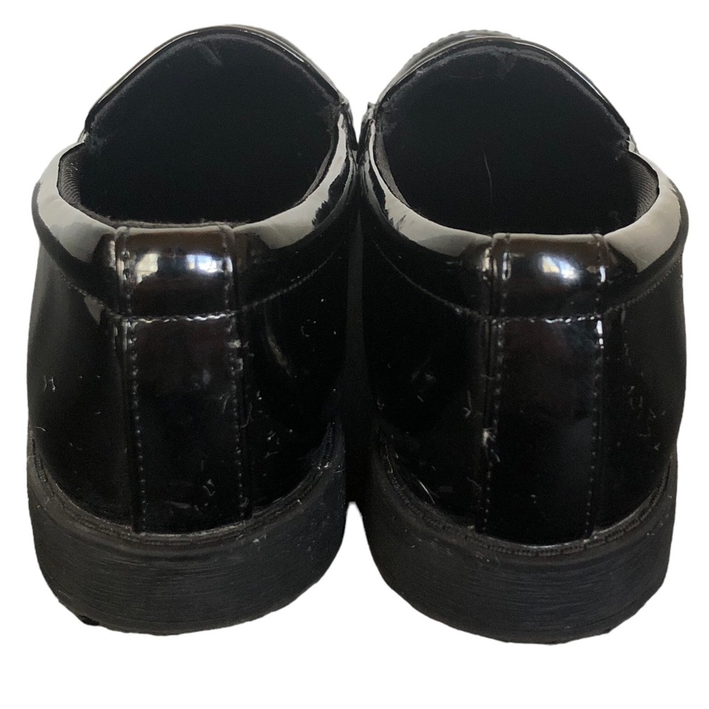 Rachel Shoes Black Patent Leather Rhinestone Heart Loafers size 4M - Picture 10 of 14